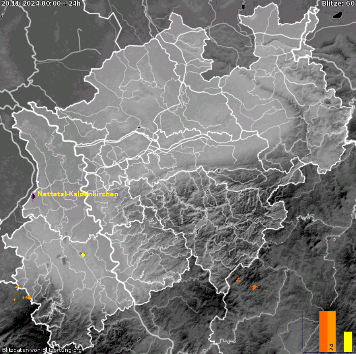 Salamakartta Nordrhein-Westfalen 2024-11-21