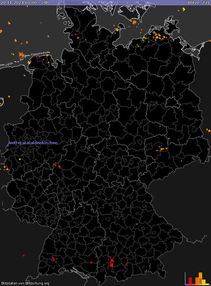 Blitzkarte Deutschland 20.11.2024