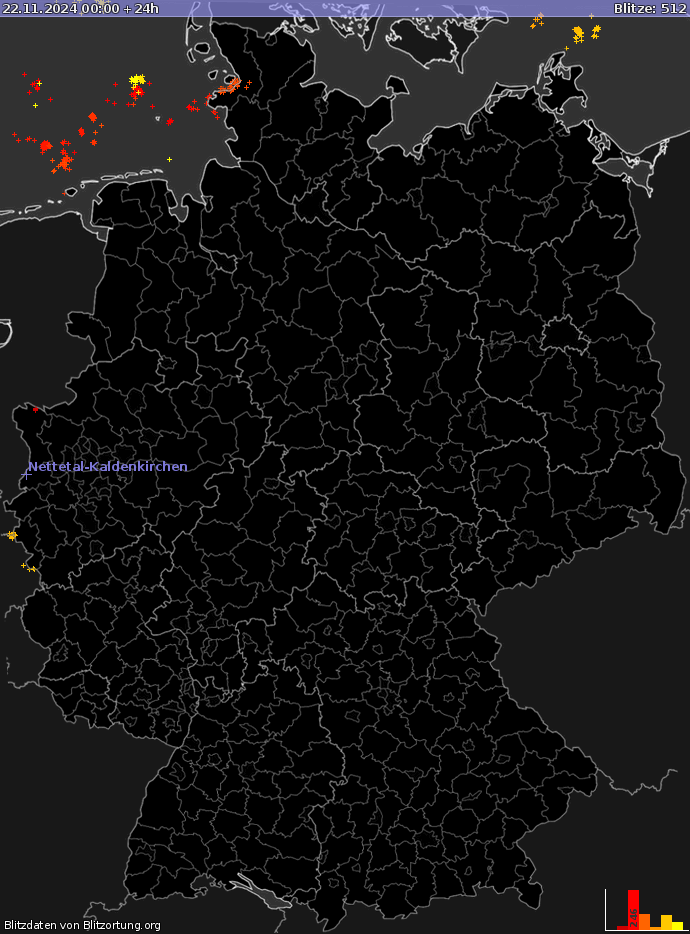 Blitzkarte Deutschland 22.11.2024