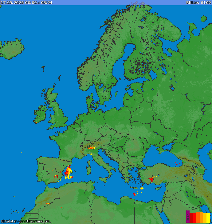 Blitzkarte Europa 17.09.2026